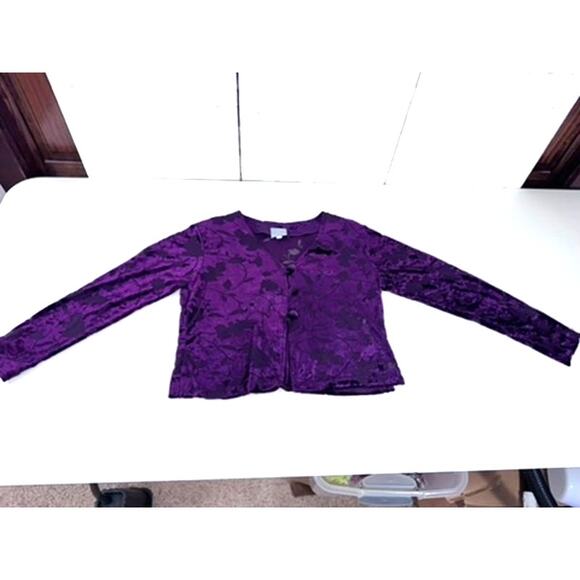 "Rabbit Rabbit Rabbit Designs" Size 8 ,Velvet,Burnout,Cardigan,Whimsy Goth,Fairy - Picture 4 of 10